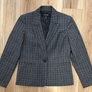Evan Picone Black Label Checkered Blazer